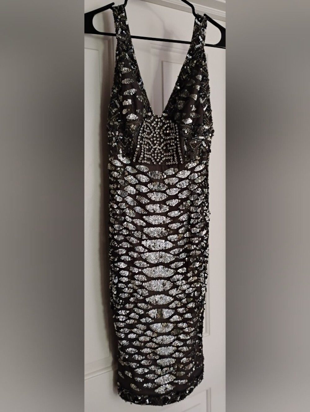 Mandalay Y2K Sequin Cocktail Dress Animal Print